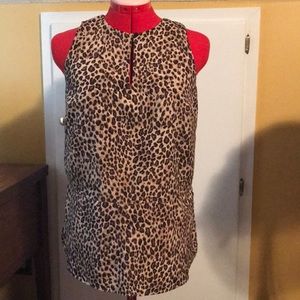 Leopard Print Sleeveless Top